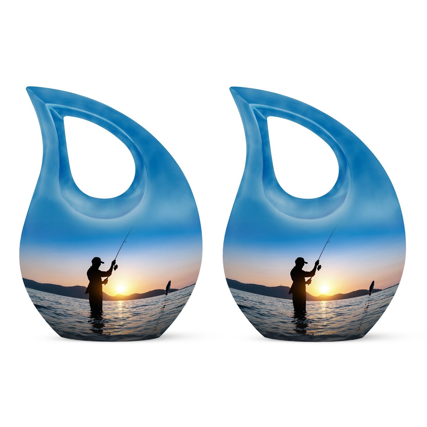 10 Inch Cross Drop Fisherman Urn 