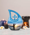 10 Inch Cross Drop Fisherman Urn 