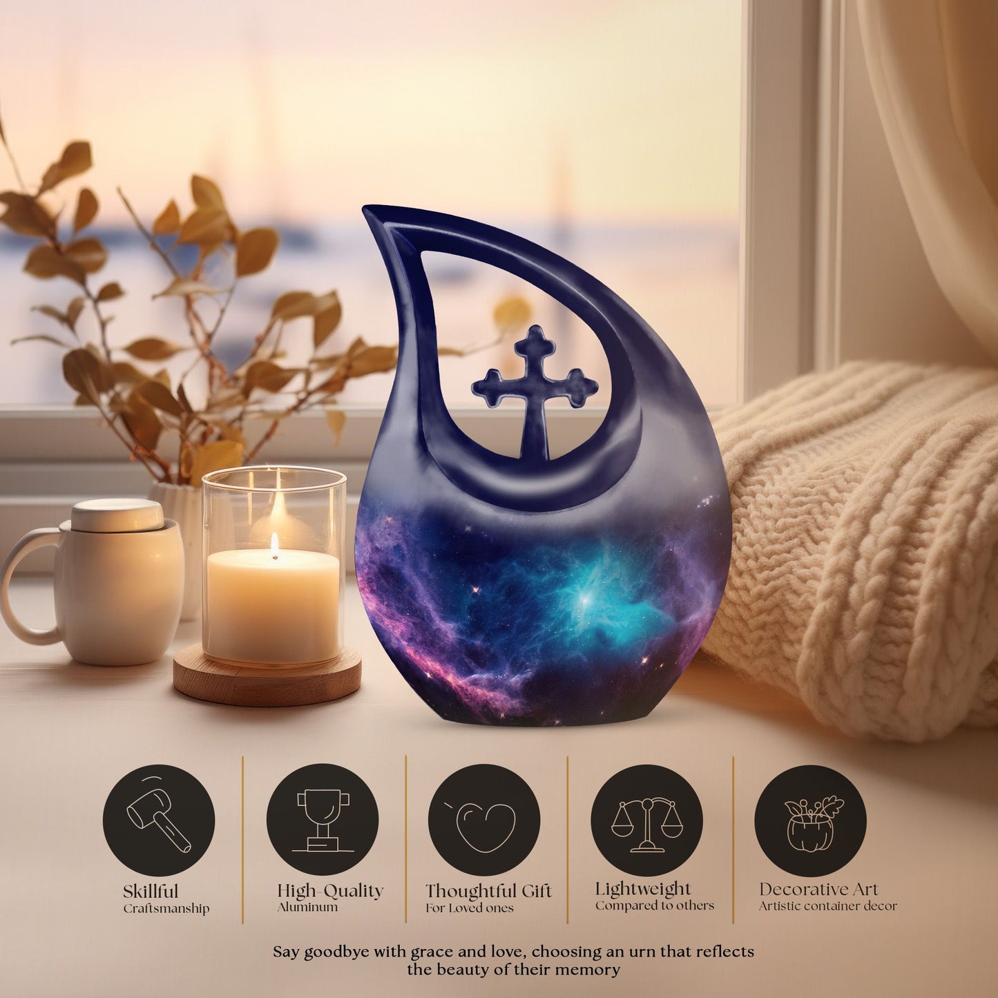 10 Inch Galaxy Urn 