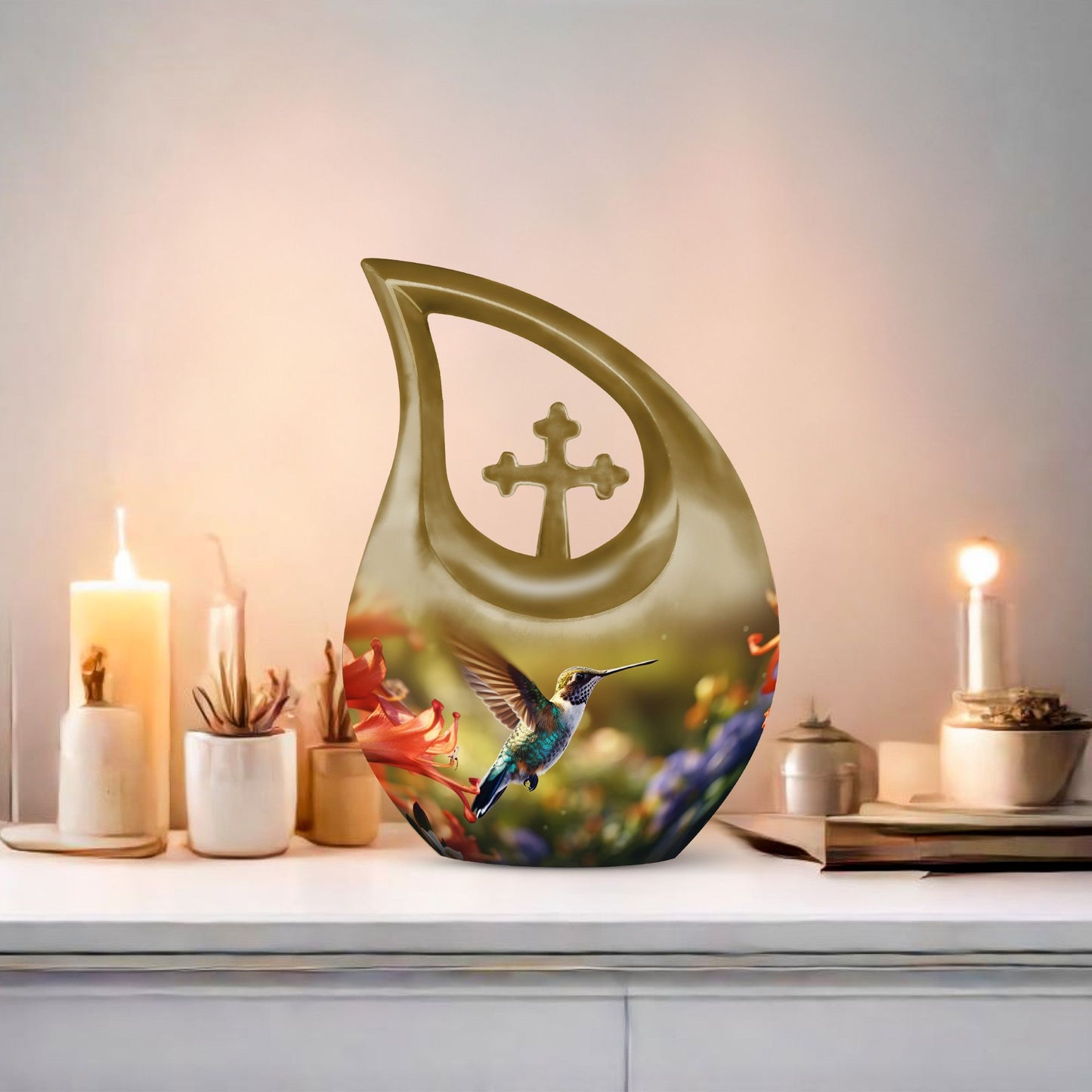10 inch Humming Bird Urn 