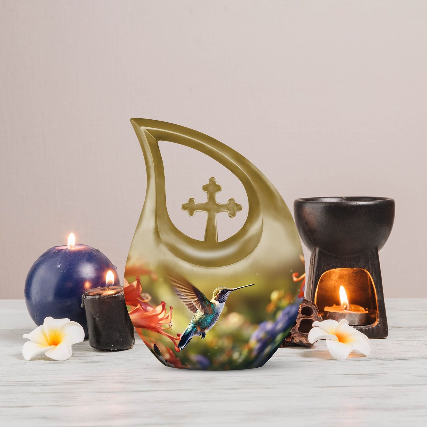 10 inch Humming Bird Urn 