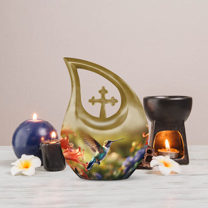 10 inch Humming Bird Urn 