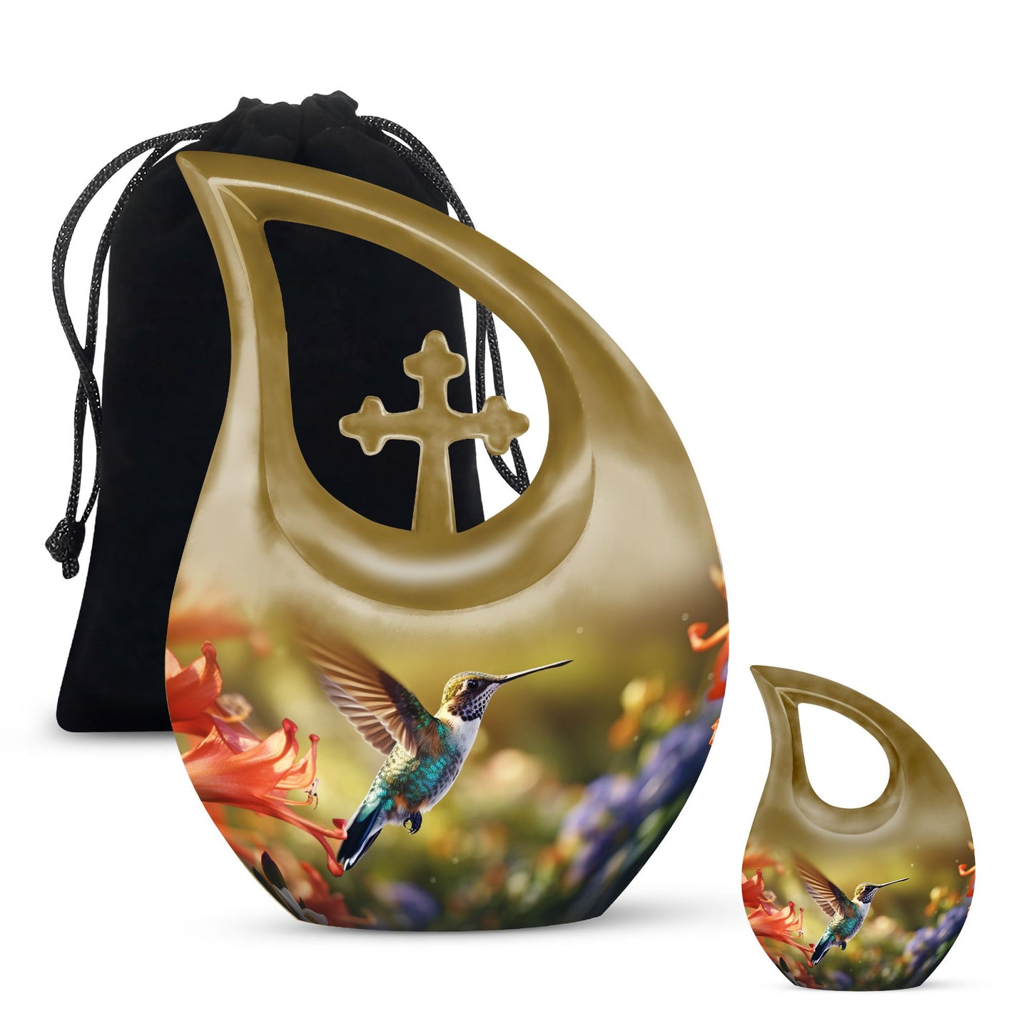 10 inch Humming Bird Urn 