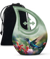 10 inch Humming Bird Cremation Urn, 