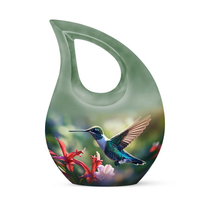 10 inch Humming Bird Cremation Urn, 
