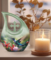 10 inch Humming Bird Cremation Urn, 