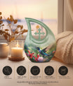 10 inch Humming Bird Cremation Urn, 