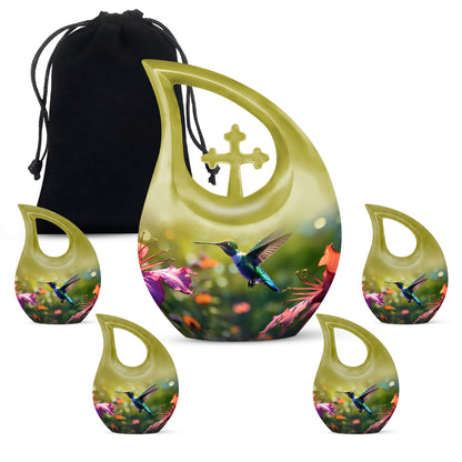 10 Inch Humming Bird Cremation Urn 