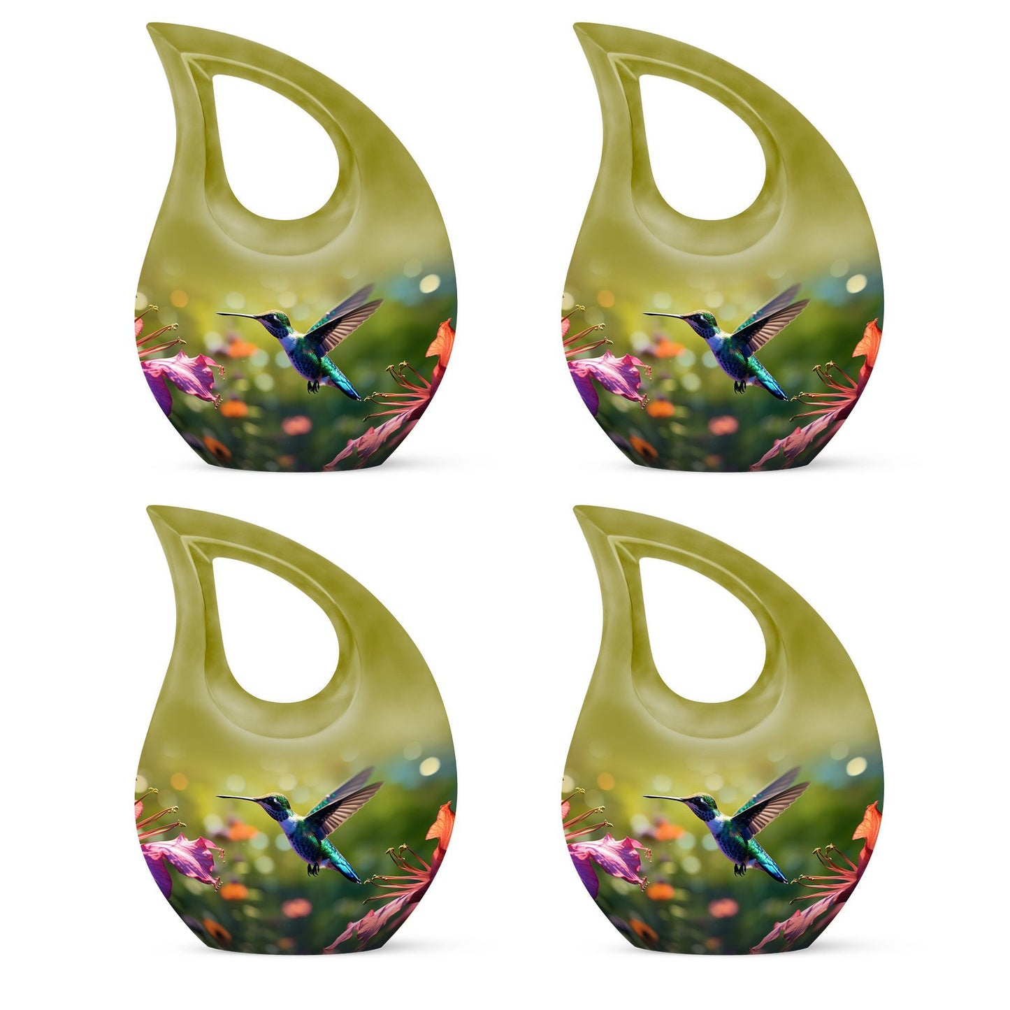 10 Inch Humming Bird Cremation Urn 
