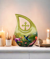 10 Inch Humming Bird Cremation Urn 
