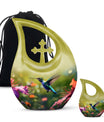 10 Inch Humming Bird Cremation Urn 