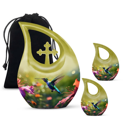 10 Inch Humming Bird Cremation Urn 