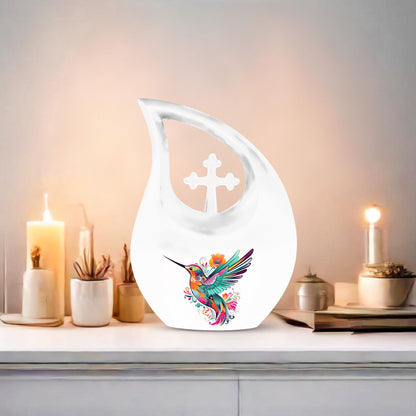 10-inch Humming Bird memorial urn