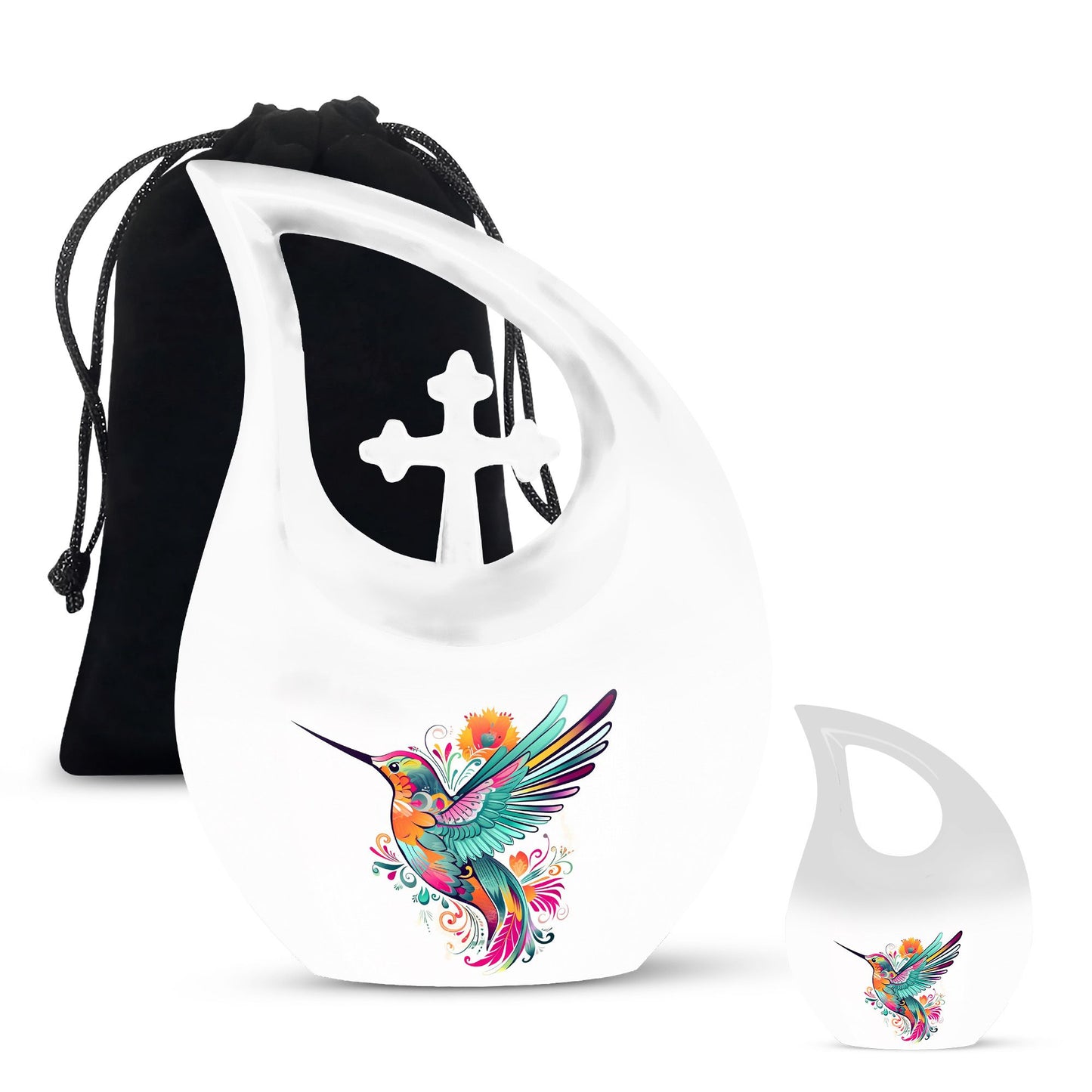 10-inch Humming Bird memorial urn