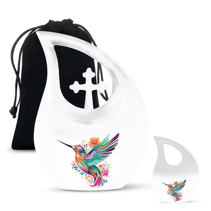 10-inch Humming Bird memorial urn