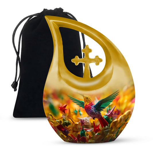 10-inch aluminium Humming Bird Urn