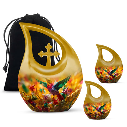 10-inch aluminium Humming Bird Urn