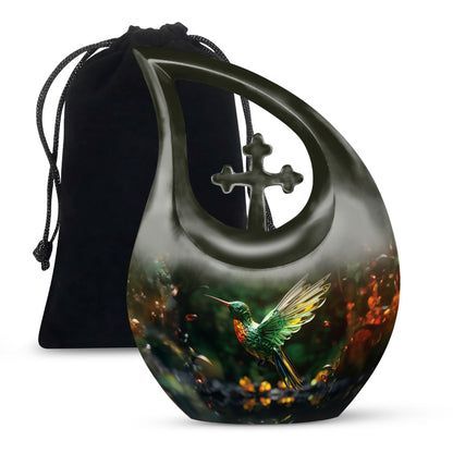 10-inch aluminium Humming Bird Urn 