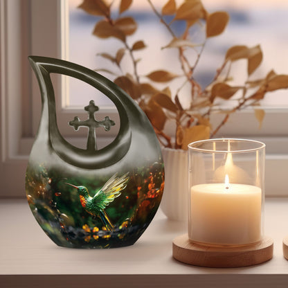 10-inch aluminium Humming Bird Urn 