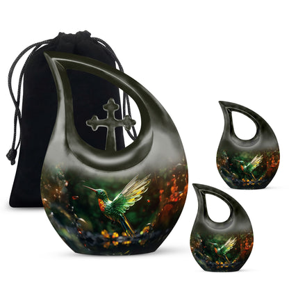10-inch aluminium Humming Bird Urn 
