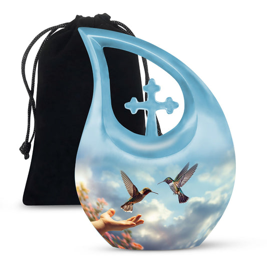 10 Inch Humming Bird Urn