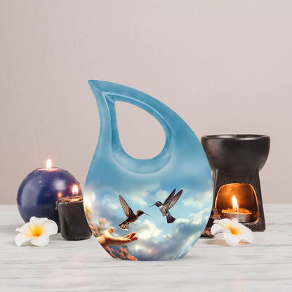 10 Inch Humming Bird Urn