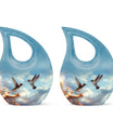 10 Inch Humming Bird Urn