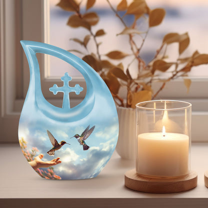10 Inch Humming Bird Urn