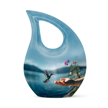 10-inch large hummingbird urn 