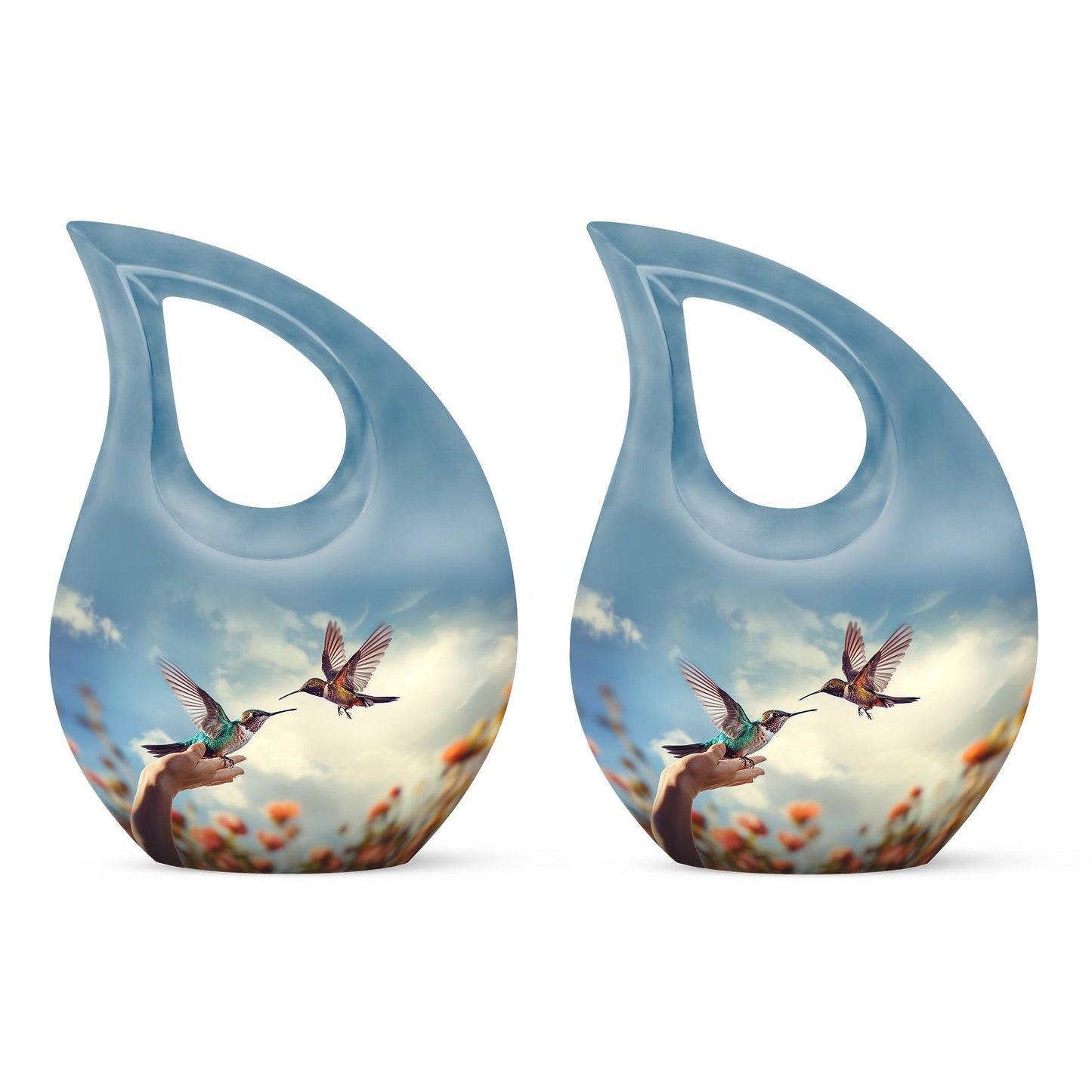 10-inch Humming Bird urn 