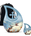 Humming Bird Urn - Small & Large Keepsake Cremation Urn For Human Ashes