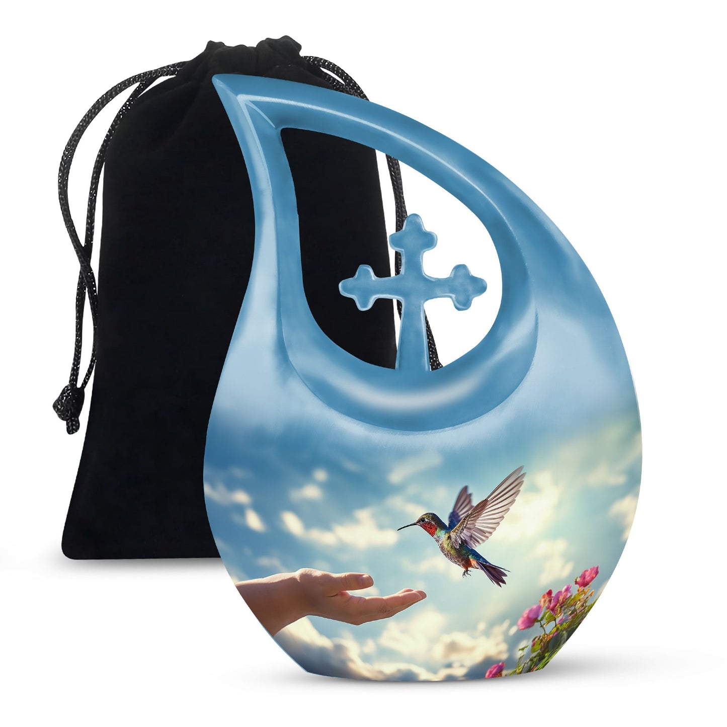 10-inch Humming Bird Urn, 