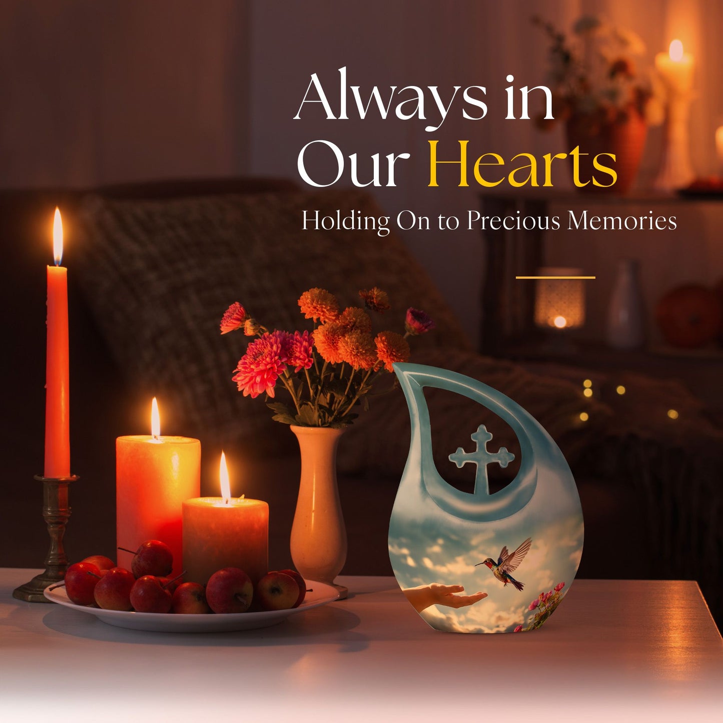 10-inch Humming Bird Urn, 