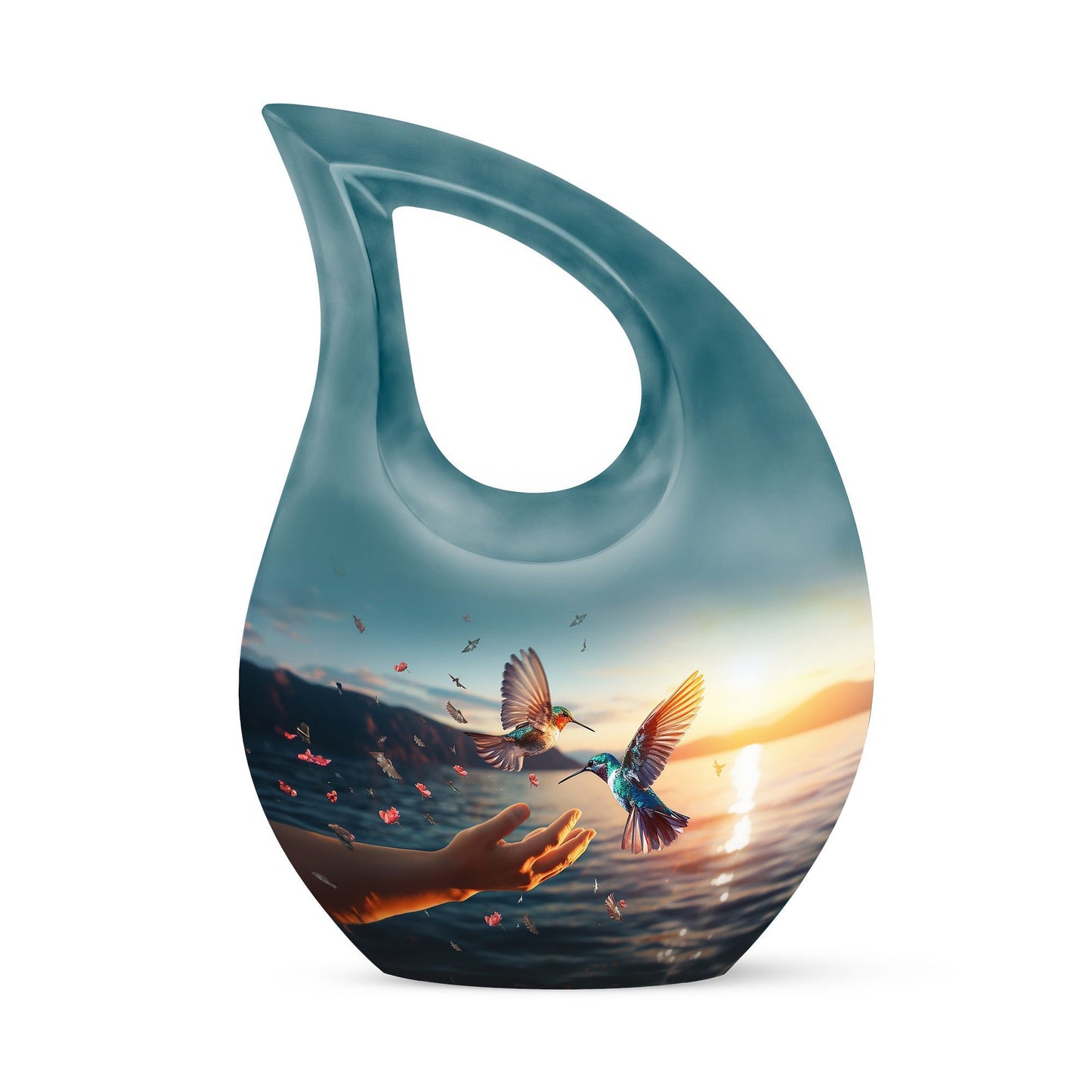 10-inch Aluminium Humming Bird Urn 