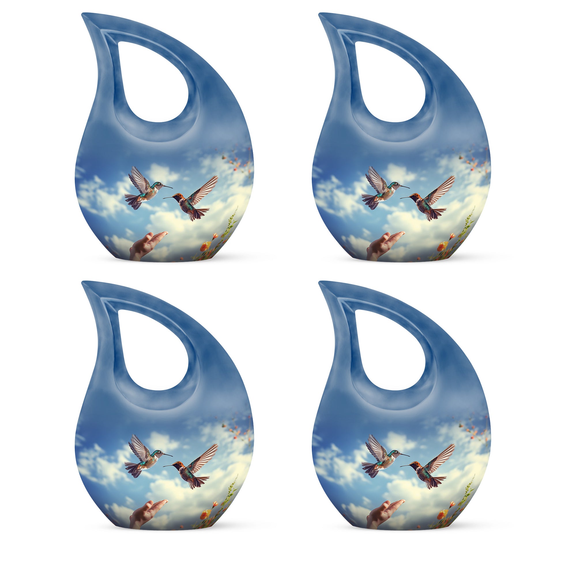 Humming Bird Pair Memorial Urn For Ashes - Memorial Urn For Sale