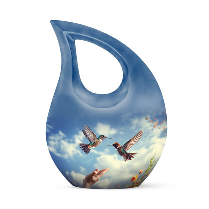 10 Inch Humming Bird Urn,