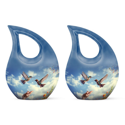 10 Inch Humming Bird Urn,