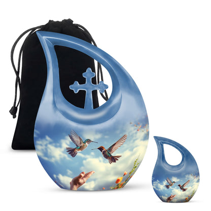 10 Inch Humming Bird Urn,