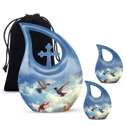 10 Inch Humming Bird Urn,