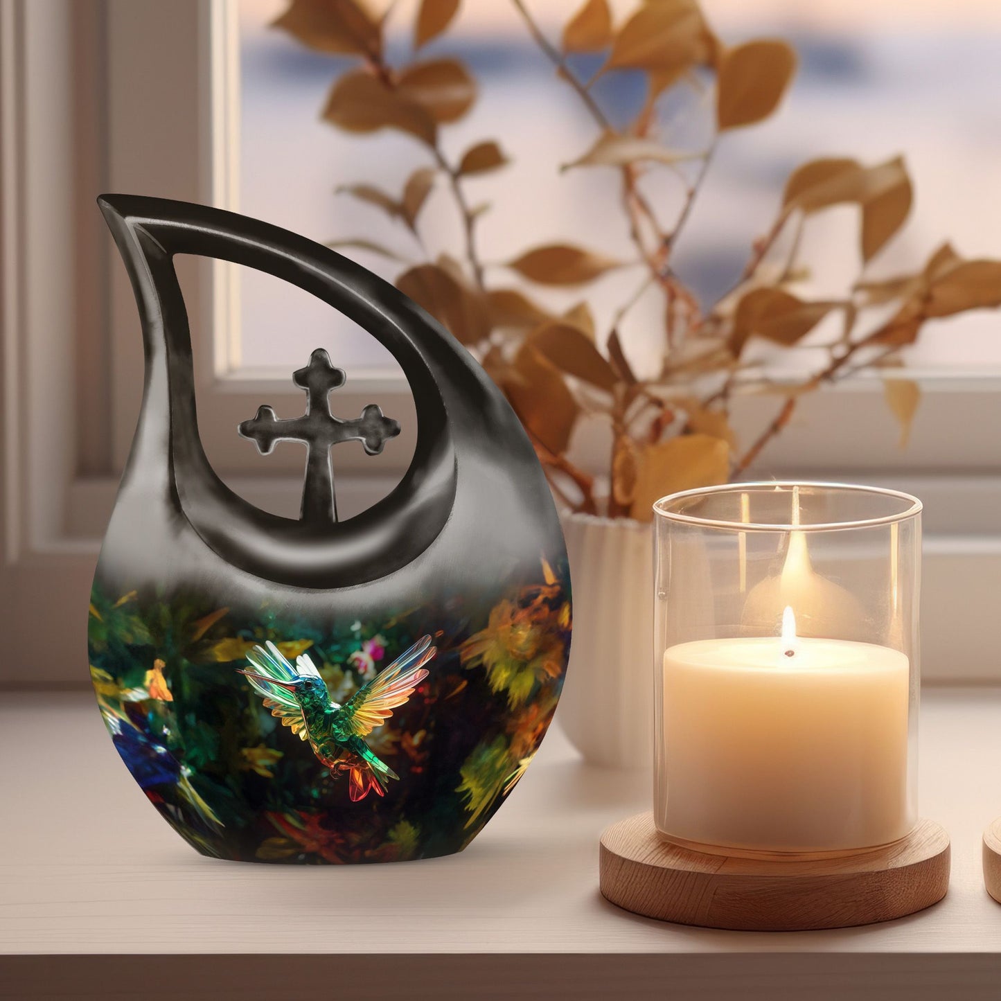 10-inch Humming Bird Urn 
