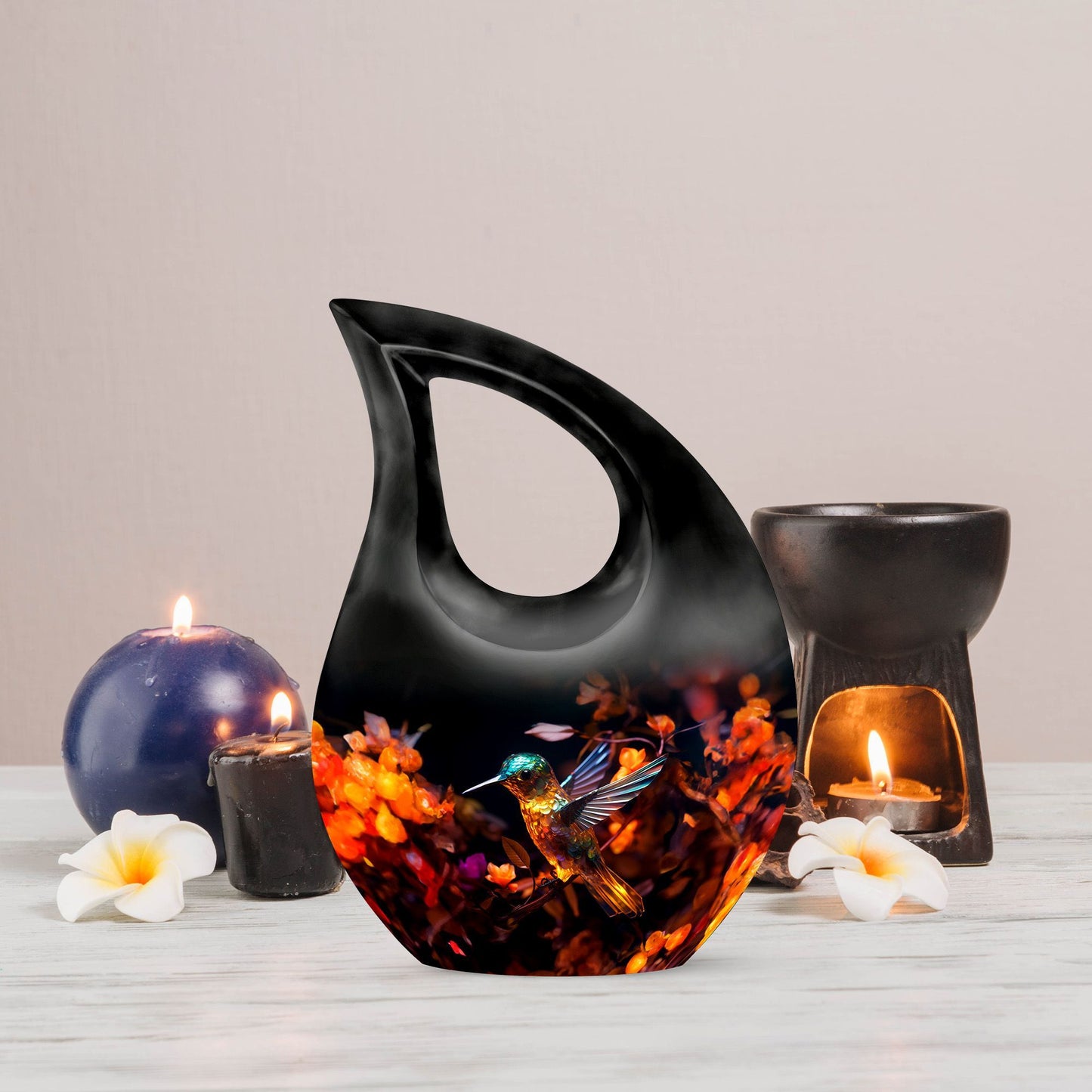 10 Inch Aluminium Humming Bird Urn 