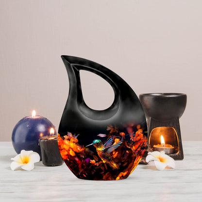 10 Inch Aluminium Humming Bird Urn 