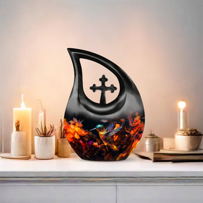 10 Inch Aluminium Humming Bird Urn 