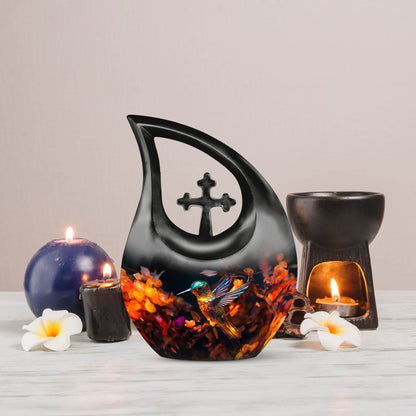 10 Inch Aluminium Humming Bird Urn 