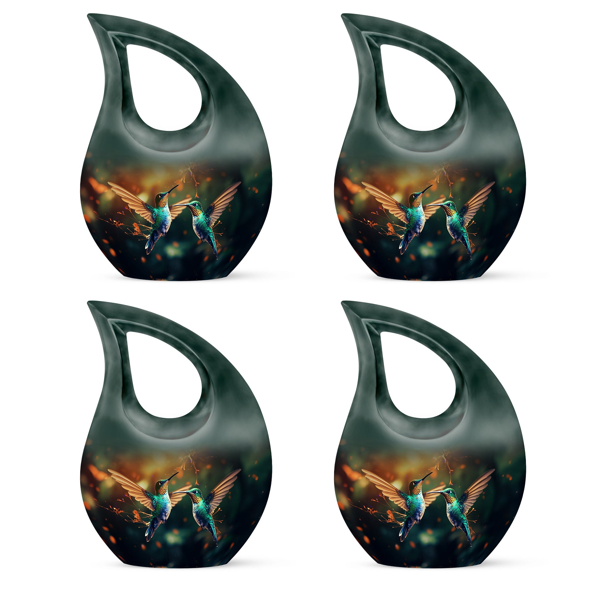 Humming Bird Pair Memorial Urn - Ashes Urn For Men & Women