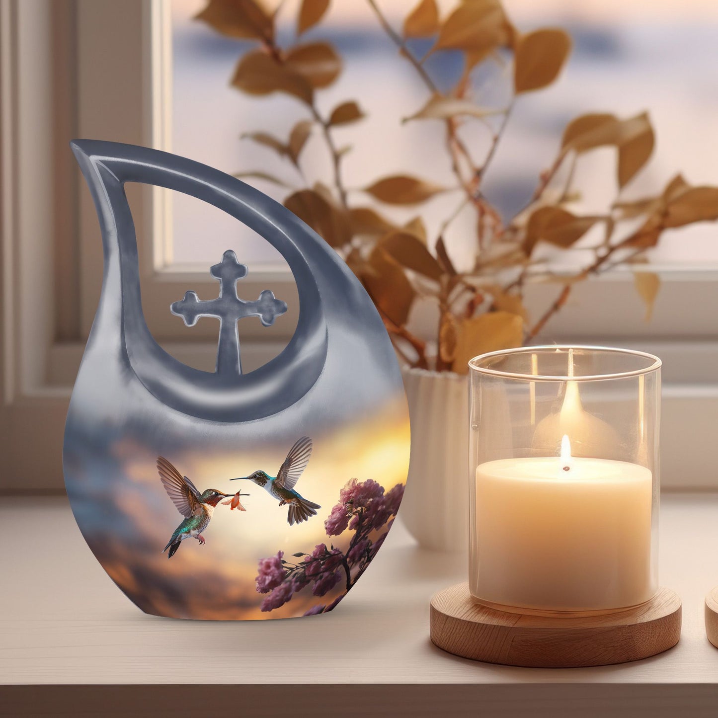 10-Inch Humming Bird Urn