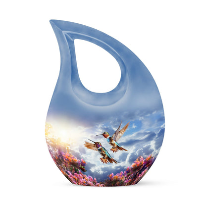 10-inch humming bird urn