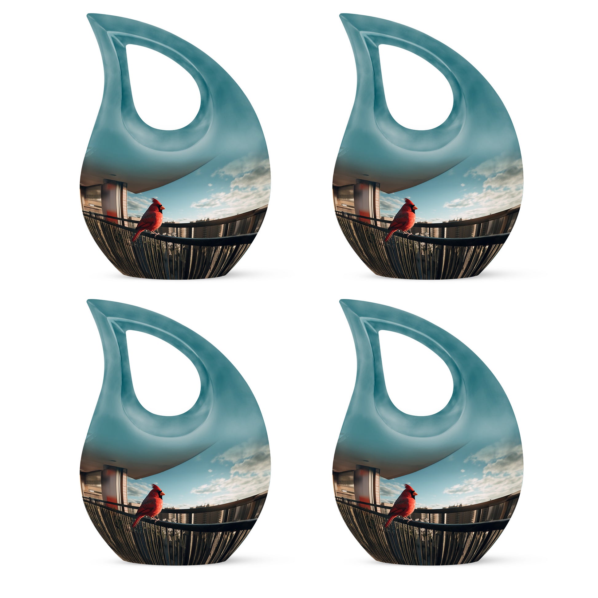 Cardinal Bird Memorial Urn For Men & Women - Cremation Urn For Ashes