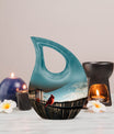10-inch Cardinal Bird Urn, 