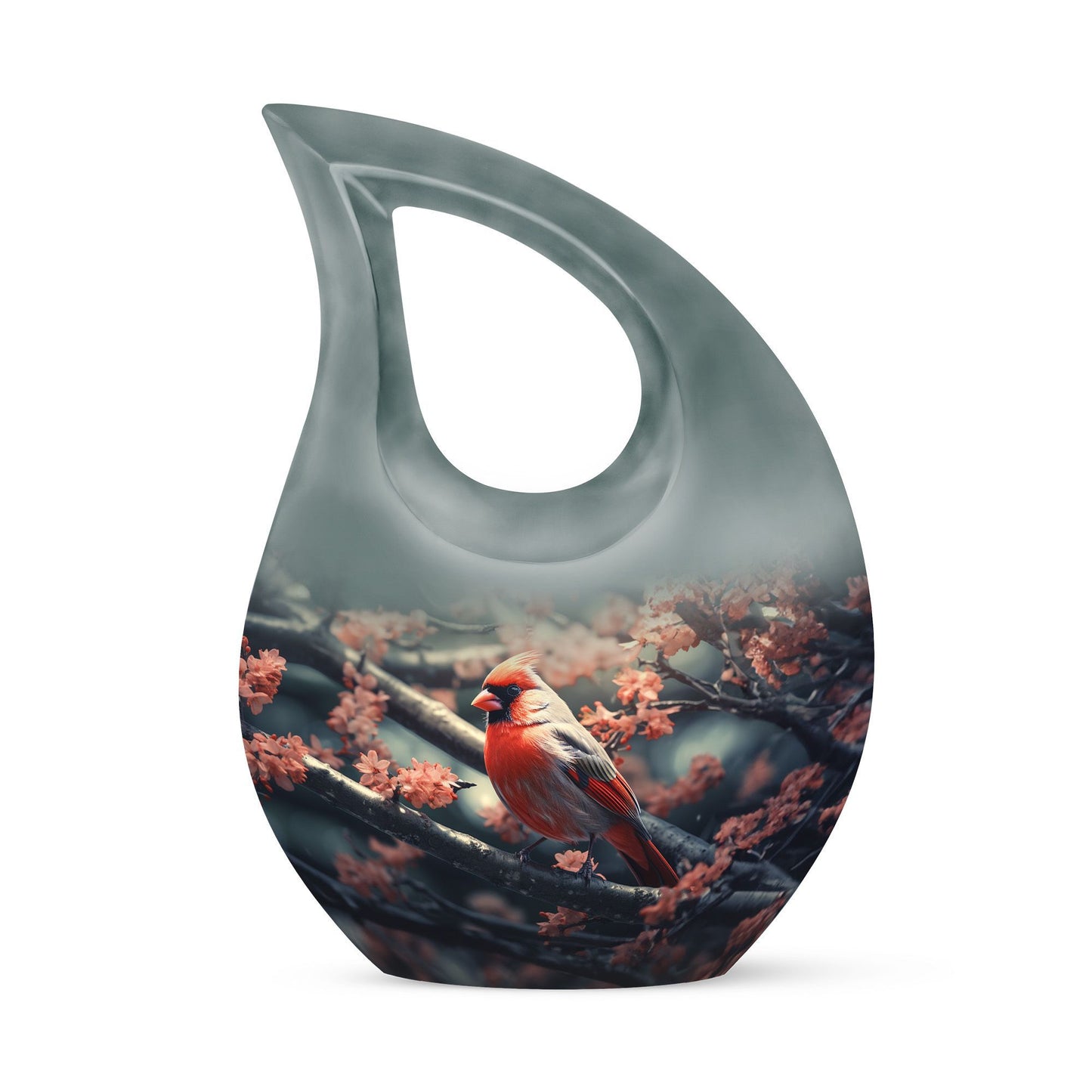 10 Inch Cardinal Bird Urn